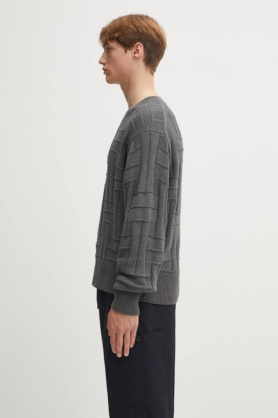 Bavlněný svetr Kenzo Gots Kenzo Weave Jumper FF55PU7083CB šedá AW25