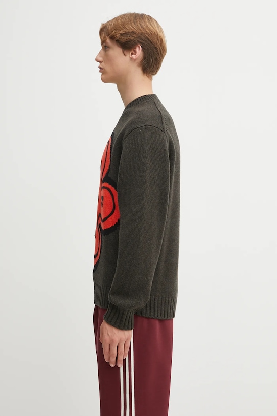 Μάλλινο πουλόβερ Kenzo Rws Futura Jumper FF65PU7413CK πράσινο AW25