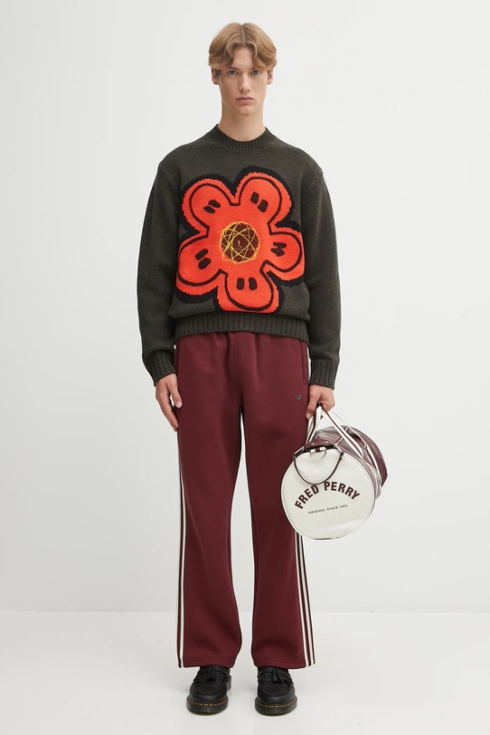 Kenzo sweter wełniany Rws Futura Jumper FF65PU7413CK zielony