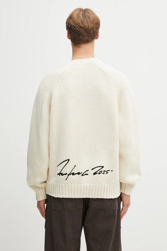 Odzież Kenzo sweter wełniany Rws Futura Jumper FF65PU7573CT beżowy