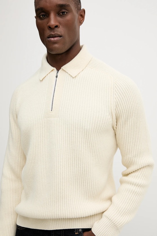 Светр із додаванням вовни Paul&Shark бежевий 15311163