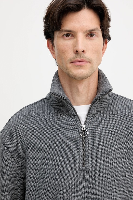 Paul&Shark pulover din amestec de lână gri 15311168
