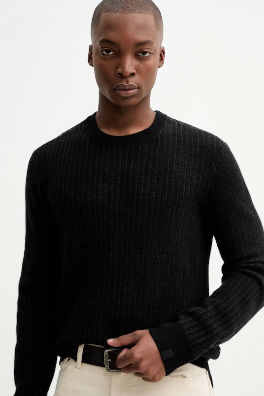 Rag & Bone sweter wełniany czarny RH2325F6MWL