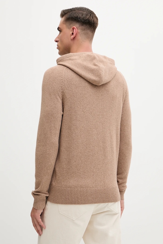 Odzież Tommy Hilfiger sweter wełniany MW0MW40438 brązowy