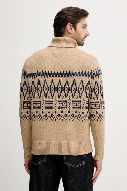 Дрехи Пуловер с вълна Tommy Hilfiger MW0MW40843 бежов