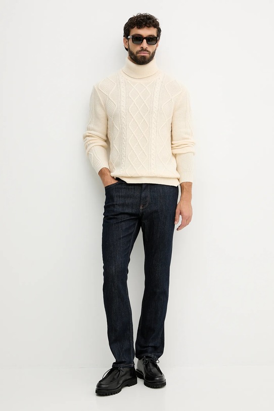Шерстяной свитер Tommy Hilfiger MW0MW40914 бежевый AW25