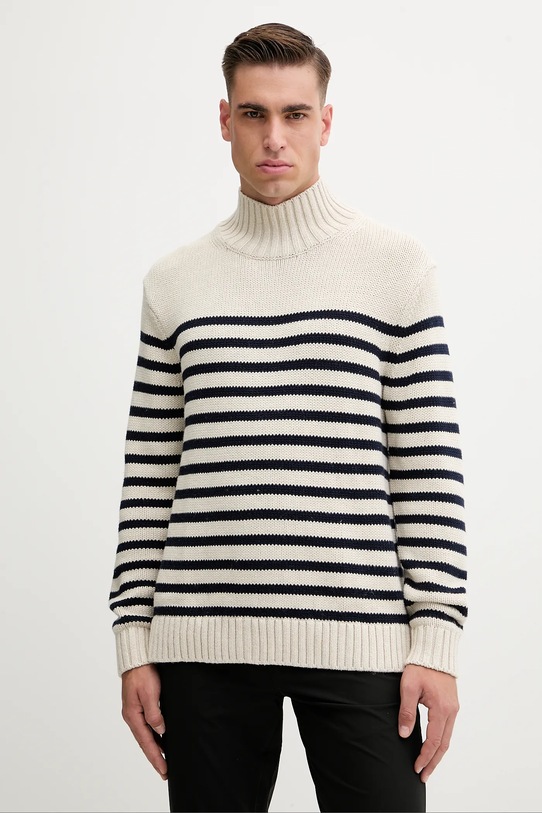 Bavlnený sveter Tommy Hilfiger bavlna béžová MW0MW41320
