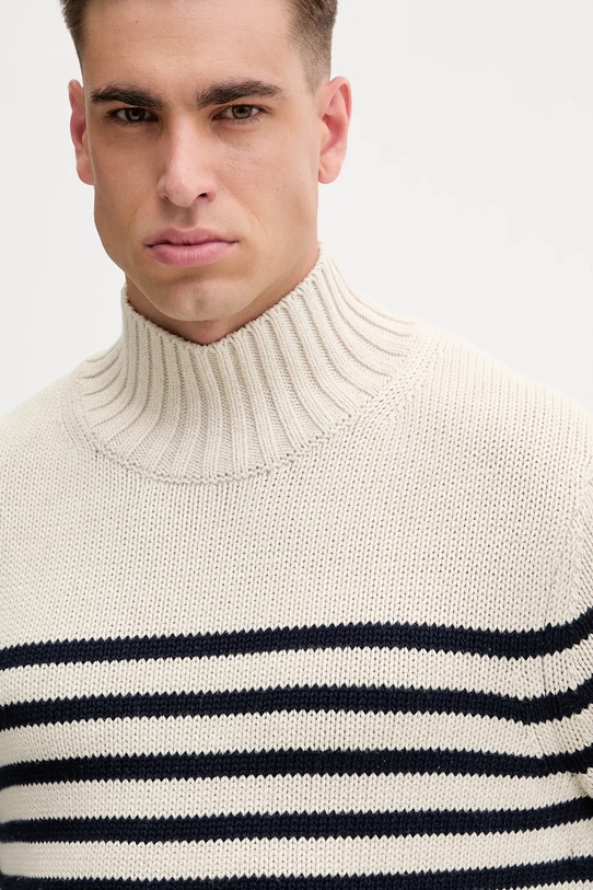 Bavlnený sveter Tommy Hilfiger béžová MW0MW41320