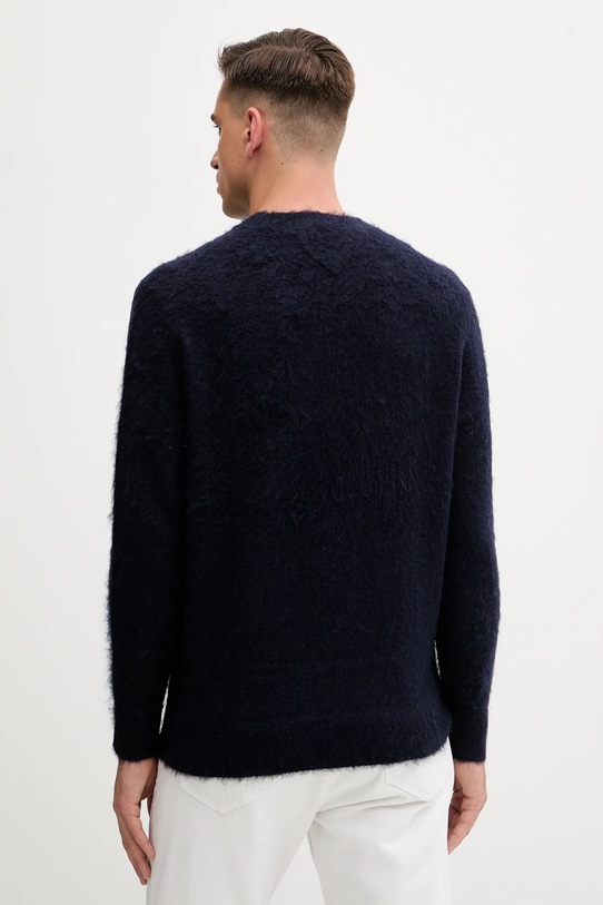 Odzież Tommy Hilfiger sweter z dodatkiem wełny MW0MW41322 granatowy