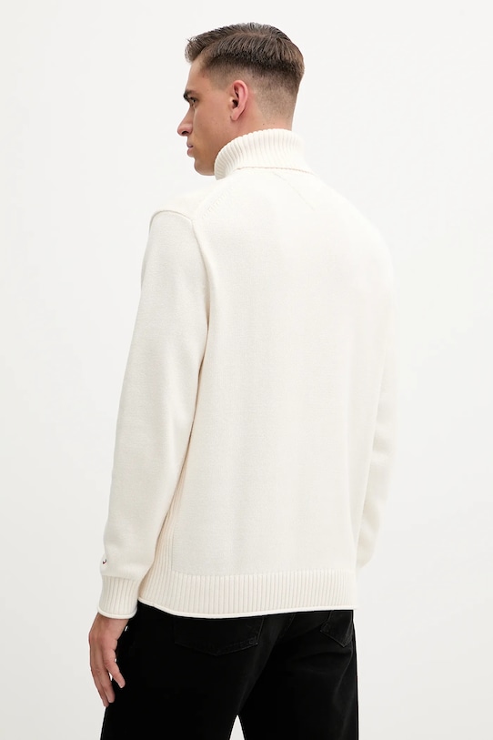 Odzież Tommy Hilfiger sweter bawełniany MW0MW41482 beżowy