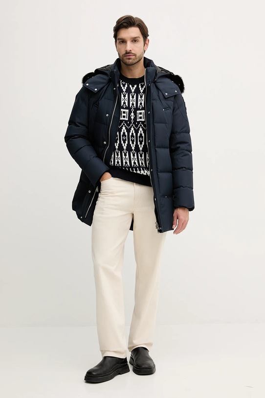 Πουλόβερ με προσθήκη μαλλιού Tommy Hilfiger MW0MW42085 σκούρο μπλε AW25