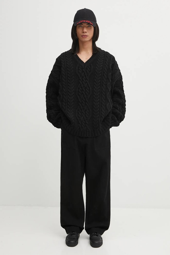 Vuneni pulover VETEMENTS Cable-Knit UH76KN600B