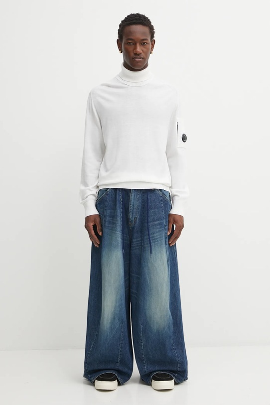 C.P. Company sweter z wełną 19CMKN035A005528A beżowy