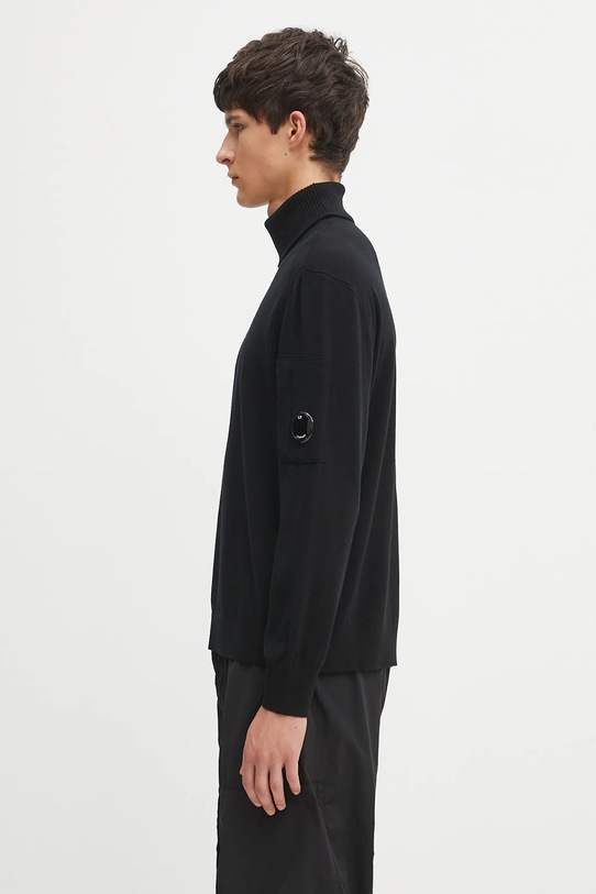 C.P. Company wool blend jumper 19CMKN035A005528A black AW25