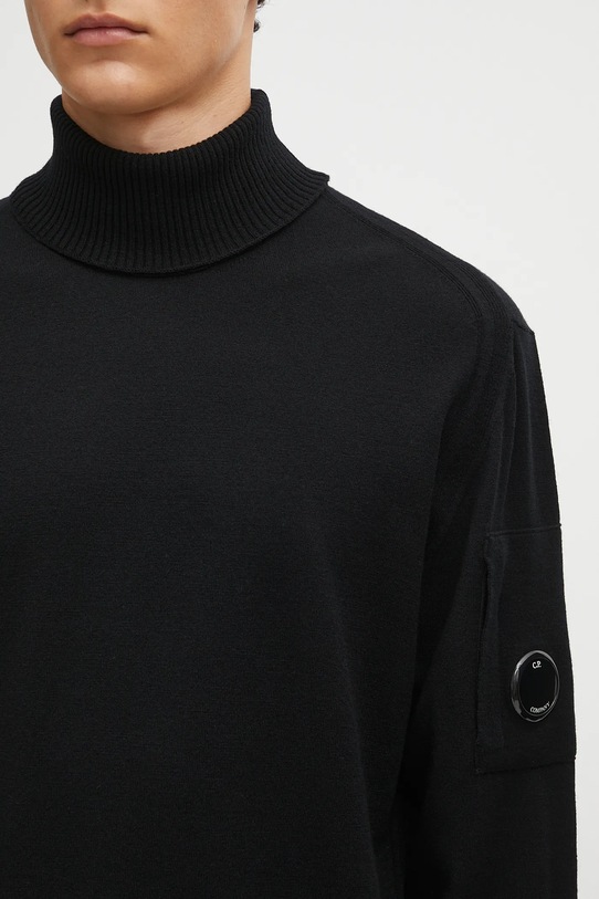 C.P. Company sweter z wełną czarny 19CMKN035A005528A