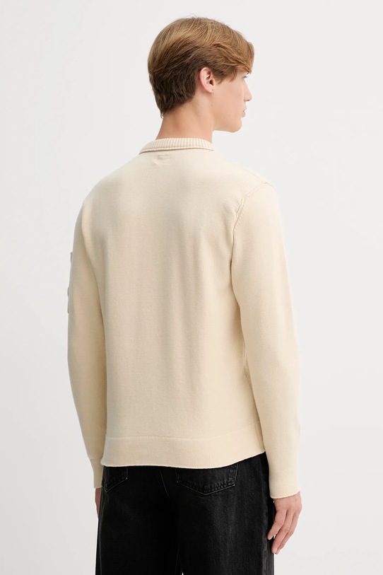 Odzież C.P. Company sweter 19CMKN238A110432A beżowy