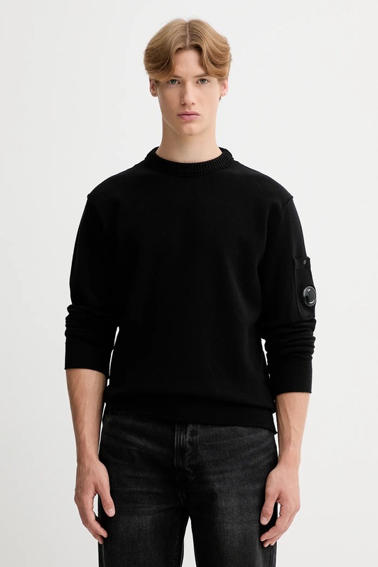 C.P. Company sweter pozostałe czarny 19CMKN238A110432A