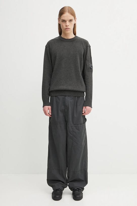 C.P. Company sweter z wełną 19CMKN707A110149A szary