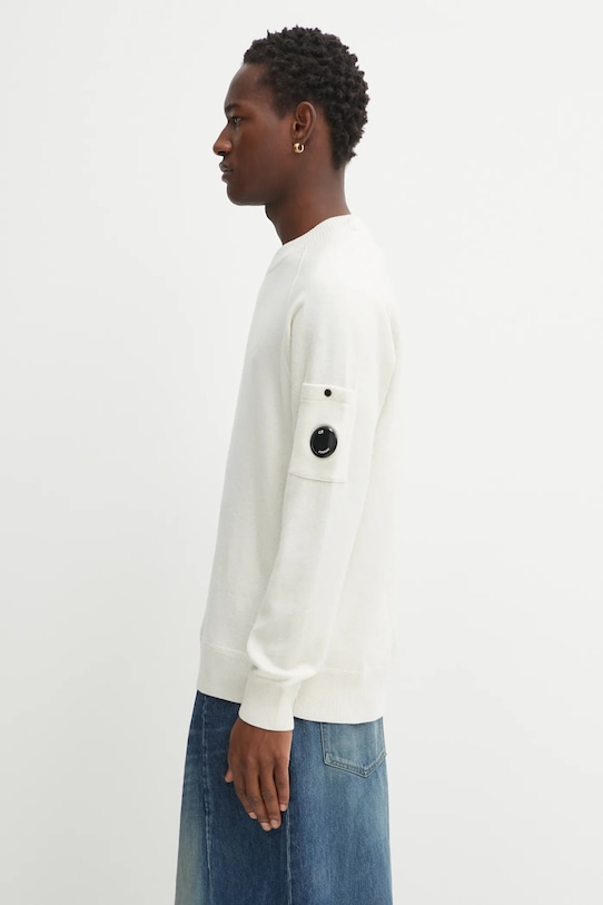 Свитер с добавлением шерсти C.P. Company 19CMKN198A110468A бежевый AW25