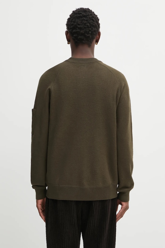 Одежда Свитер с добавлением шерсти C.P. Company 19CMKN198A110468A зелёный