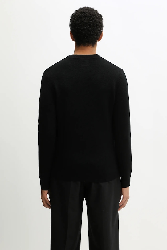 Odzież C.P. Company sweter z dodatkiem wełny 19CMKN200A006595A czarny