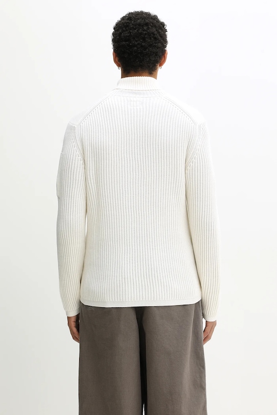 Odzież C.P. Company sweter z dodatkiem wełny 19CMKN220A006595A beżowy