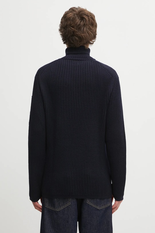 Odzież C.P. Company sweter z dodatkiem wełny 19CMKN220A006595A granatowy