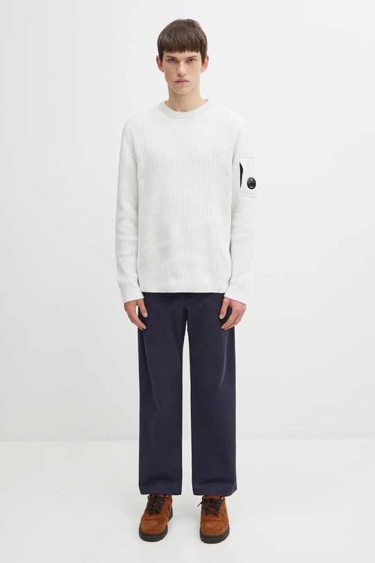 C.P. Company sweter z dodatkiem wełny 19CMKN307A006170A szary