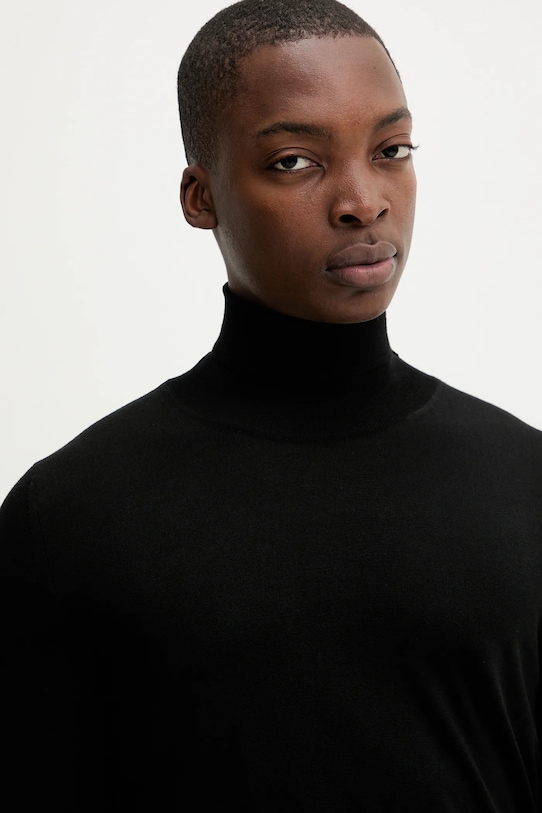 Vlněný svetr BARENA VENEZIA Knitwear Camio černá KNU5282.429