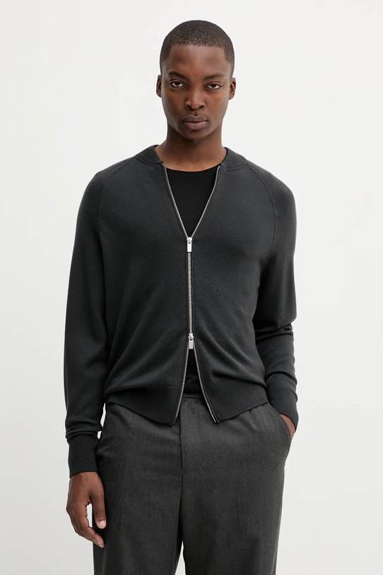 BARENA VENEZIA kardigan wełniany Knitwear Dugo wełna szary KNU5291.504