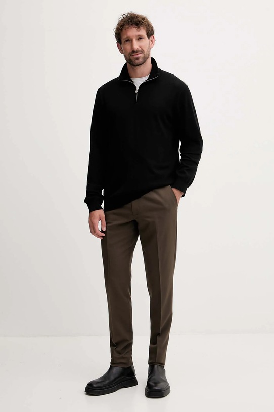 Lindbergh sweter wełniany 30.842126 czarny AW25