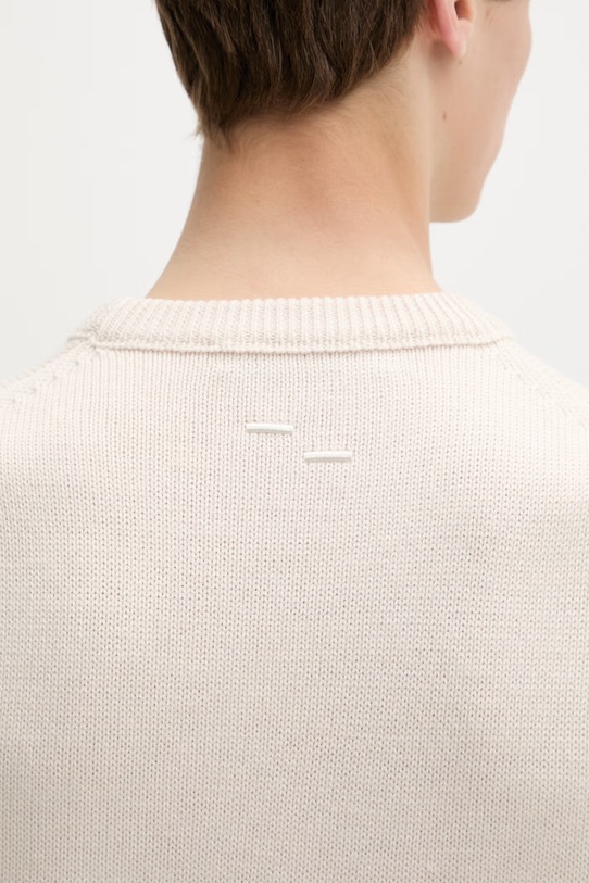 Filling Pieces pulover moški z volno Knit Sweater Knot 422575500265 bež