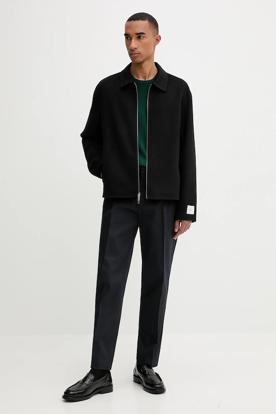 Vlnený sveter Calvin Klein LV04LB305G zelená AW25