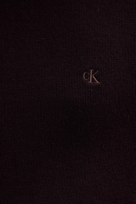 Calvin Klein pulover de lână LV04LB305G burgundia