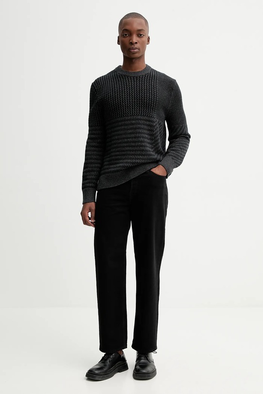 Πουλόβερ με προσθήκη μαλλιού Calvin Klein LV04LD306G γκρί AW25