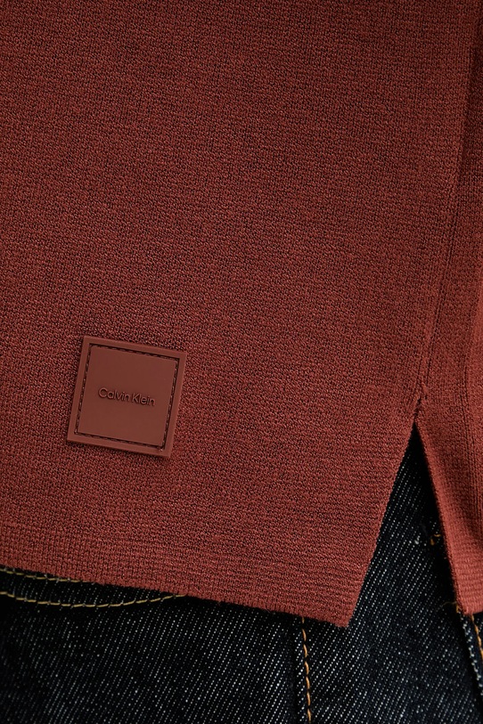 Πουλόβερ Calvin Klein LV04LD313G πορτοκαλί