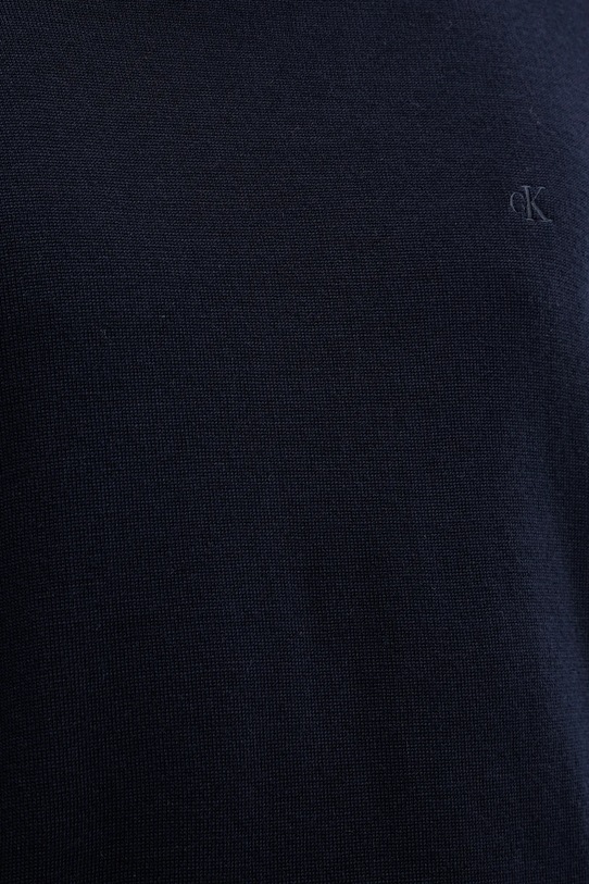 Шерстяной свитер Calvin Klein LV04LD317G тёмно-синий