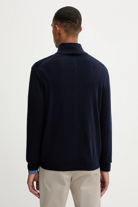 Odzież Calvin Klein sweter wełniany LV04LD318G granatowy