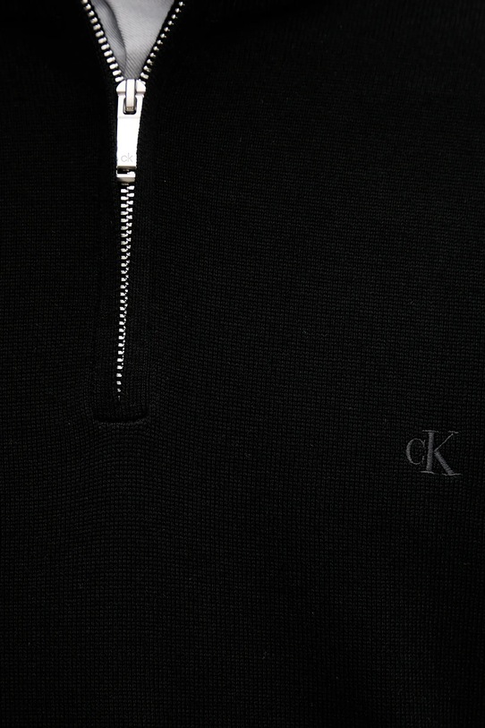 Calvin Klein pulover de lână LV04LD318G negru