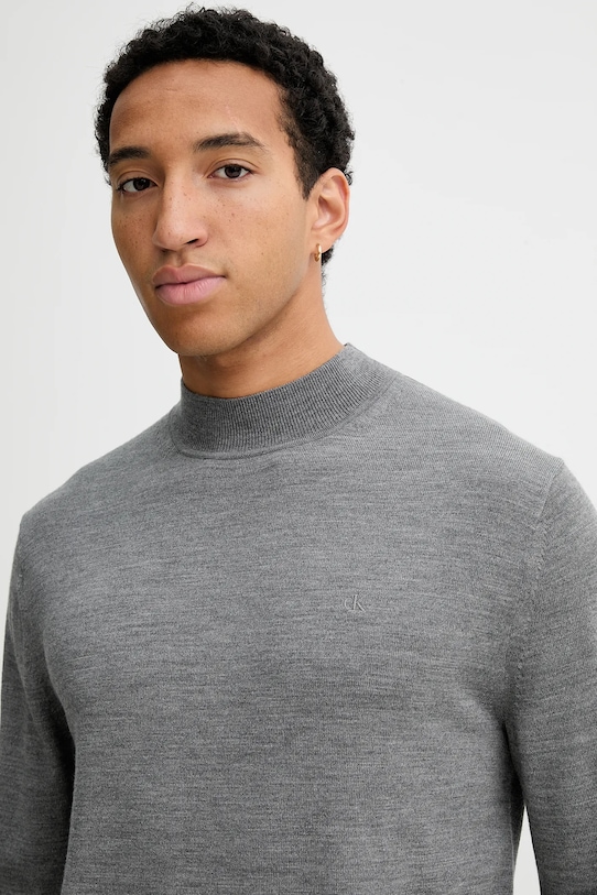 Вовняний светр Calvin Klein сірий LV04LE309G