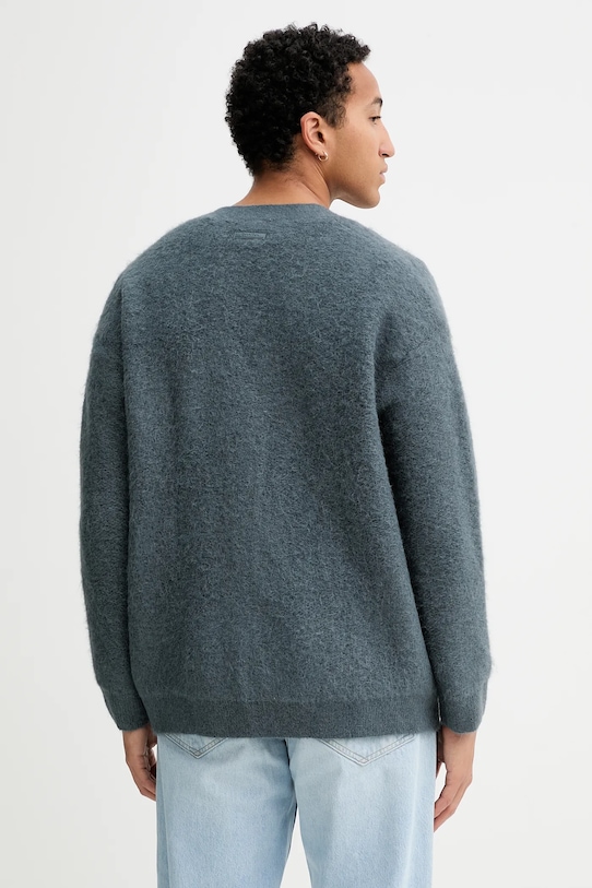 Oblečenie Kardigan s prímesou vlny Calvin Klein LV04LD308G tmavomodrá