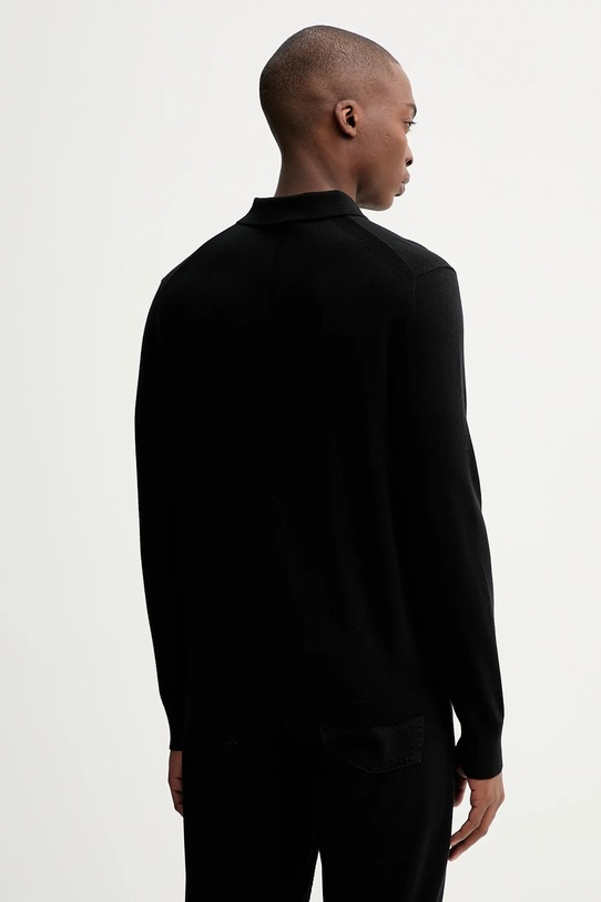 Odzież Calvin Klein sweter wełniany LV04LD319G czarny