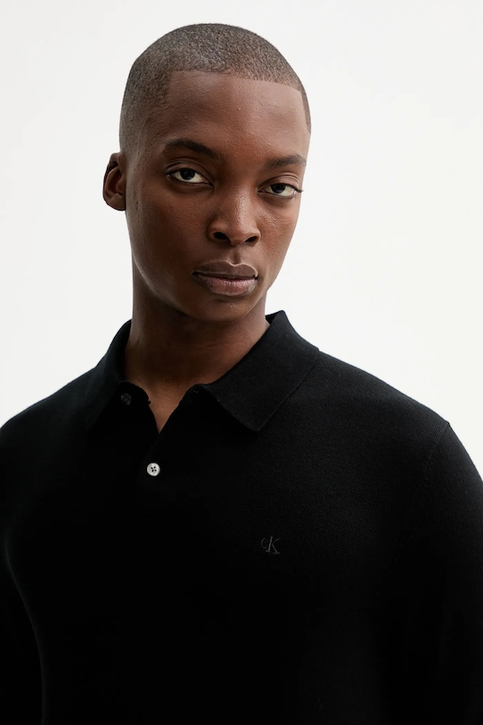 Вовняний светр Calvin Klein чорний LV04LD319G