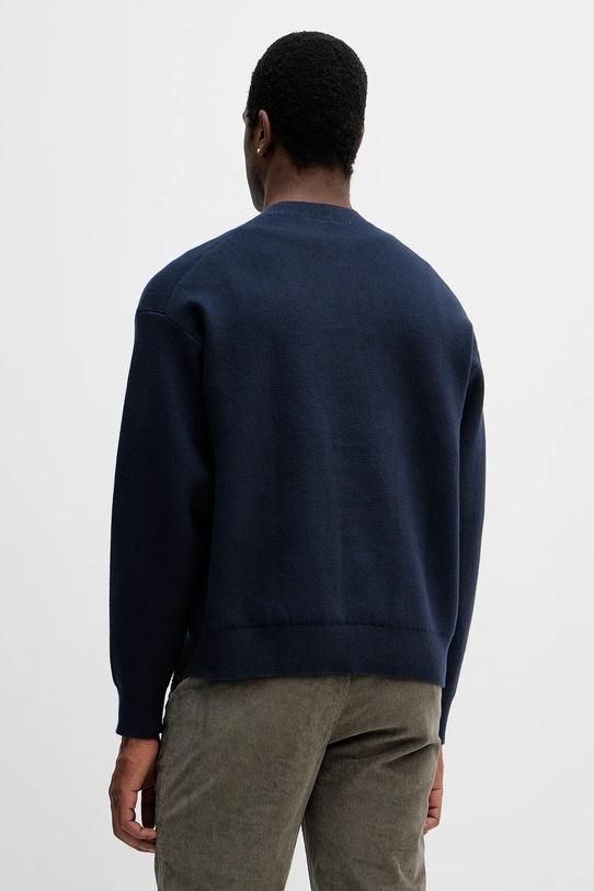 Odzież Calvin Klein Jeans sweter z domieszką kaszmiru LV04RD305G granatowy