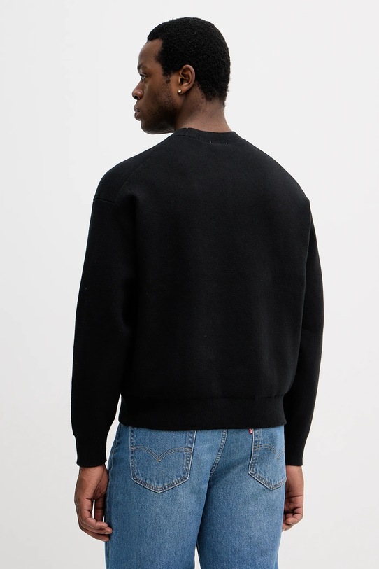 Odzież Calvin Klein Jeans sweter z domieszką kaszmiru LV04RD305G czarny