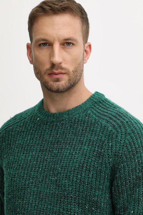 Одежда Свитер с добавлением шерсти Calvin Klein Jeans LV04RD311G зелёный