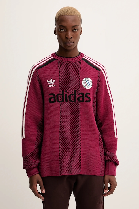 adidas Originals pulóver ADC mintás rózsaszín KQ5086