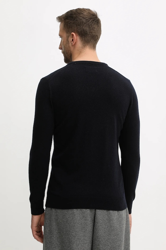 Odzież Barbour sweter wełniany MKN0341 granatowy