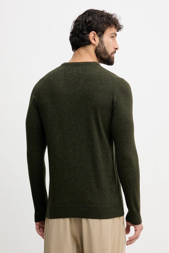Odzież Barbour sweter wełniany MKN0341 zielony