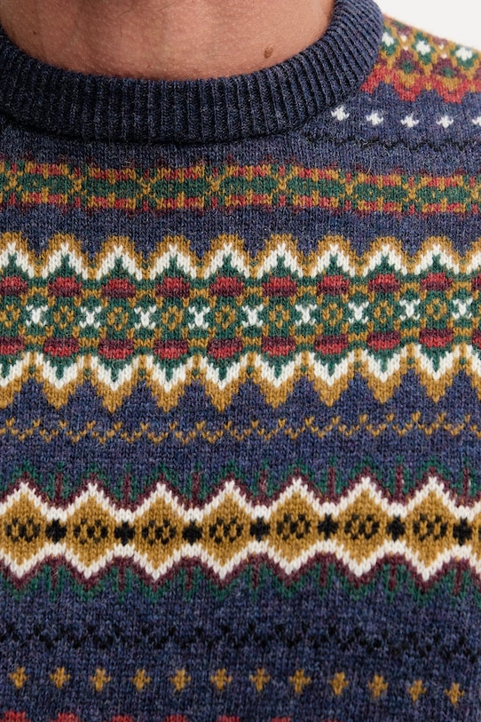 Vlněný svetr Barbour MKN1027 vícebarevná